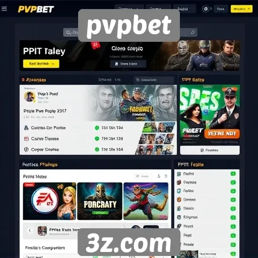 Avaliação das funcionalidades do site pvpbet